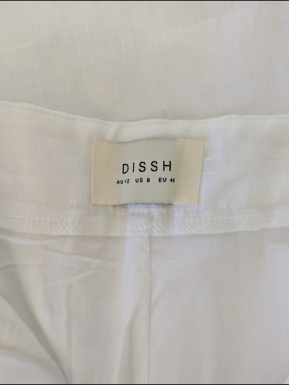 DISSH 100% Linen Wide-Leg Tailored Pants - Picture 6 of 7